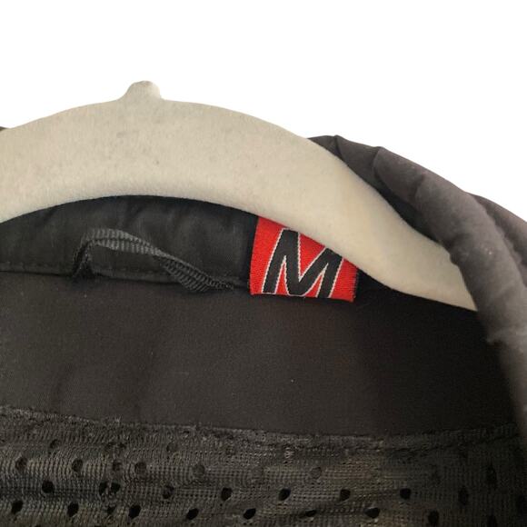 Mens Street & Steel Black Padded Full Zip Biker Bomber Jacket Size Medium - Picture 9 of 16